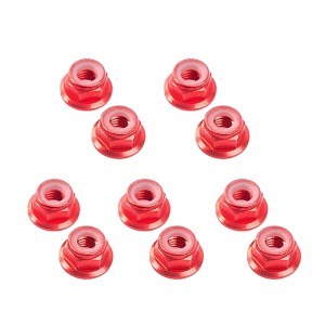 Mutter M4 mit Bund rot