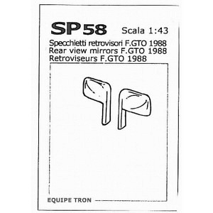 Rückspiegel für Ferrari GTO 1984