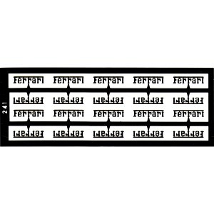 Ferrari Schriftzug Photoätzt 20 stk.