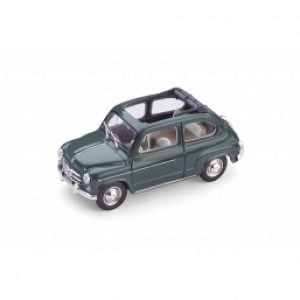 Fiat 600 D Faltdach offen grün 1960