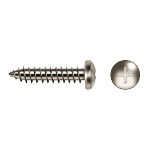 Blechschrauben Linsenkopfkreuz 1.6x10 mm schwarz
