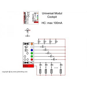 Universalmodul Kingbus für Cockpit Beleuchtung