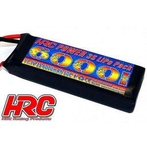 Lipo 3S 11.1V 6000 mAh 50C/100C TRX