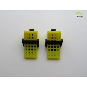 Unterleg Keil gelb mit Halter 2 stk.