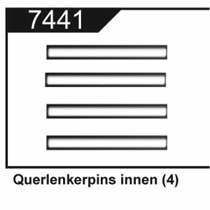 Querlenkerachsen innen zu Z-06 Evo 4 stk.