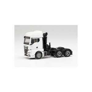 MAN TGX GX 6x4 Zugmaschine mit Ladekran weiss