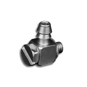 Winkelanschluss  Edelstahl für 4mm Schlauch.  Gewinde: M3