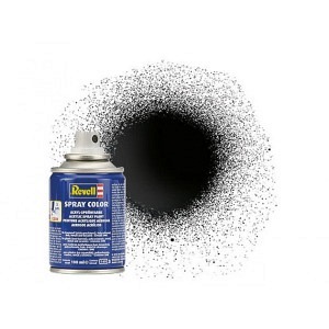 Farbspray schwarz glänzend