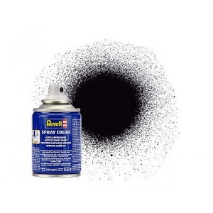 Farbspray schwarz matt